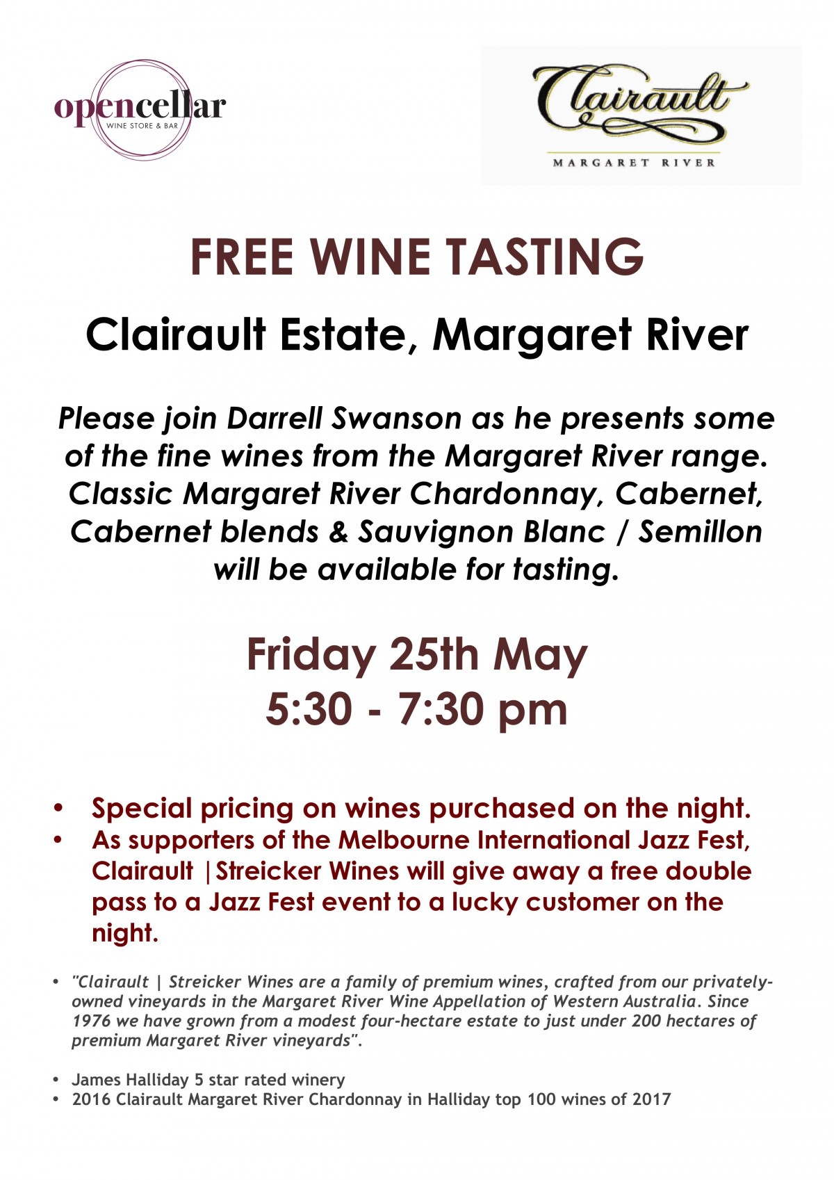 Clairault Tasting with Giveaway 250518 Lo Res